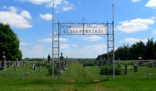 St. John Lutheran cemetery (Nemaha Co, NE) gate