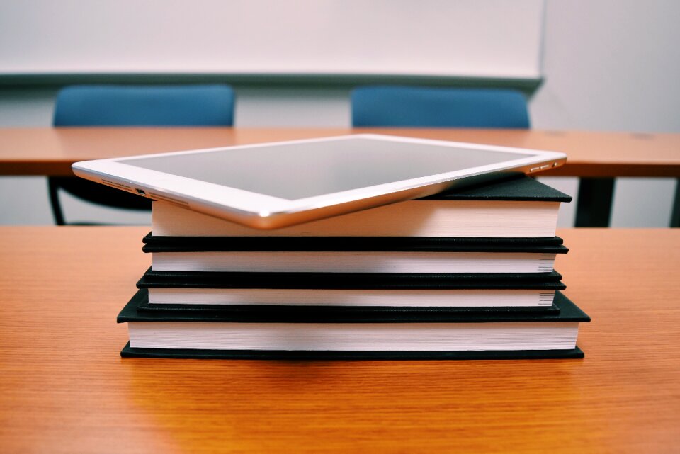 Desk classroom school photo