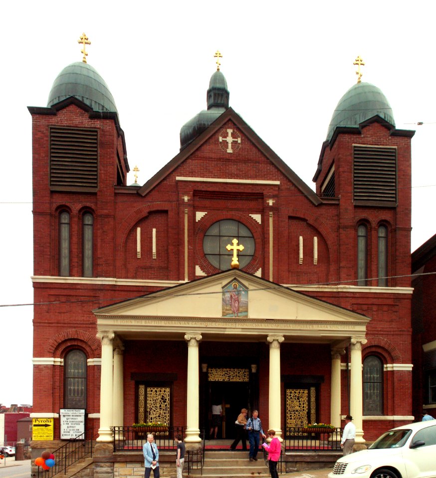 St. John the Baptist Ukrainian Catholic Church, South Side, Pittsburgh, exterior