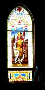 St. Mary Assumption (Dwight, Nebraska) W wall window 1