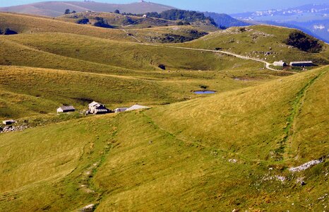 Alm refuge landscape