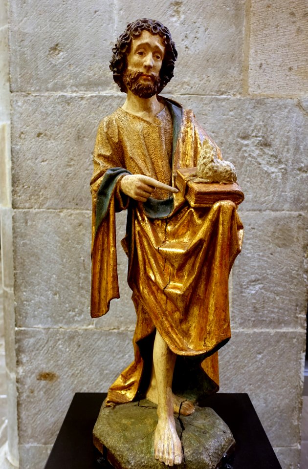 St. John the Baptist, Master Tilman, Cologne, c. 1480-1485, oak, polychrome - Museum Schnütgen - Cologne, Germany - DSC00198