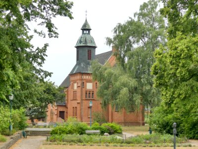 St. Josef, Parchim von Park aus gesehen