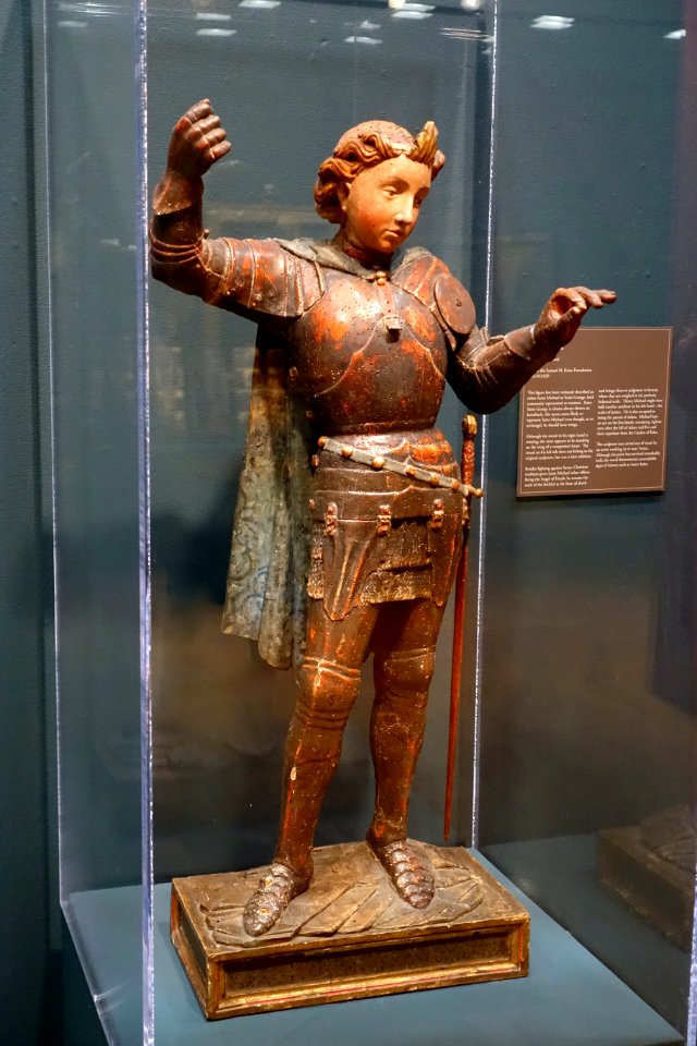 St. Michael, School of the Veneto, Italy, c. 1450, polychromed wood - University of Arizona Museum of Art - University of Arizona - Tucson, AZ - DSC08240
