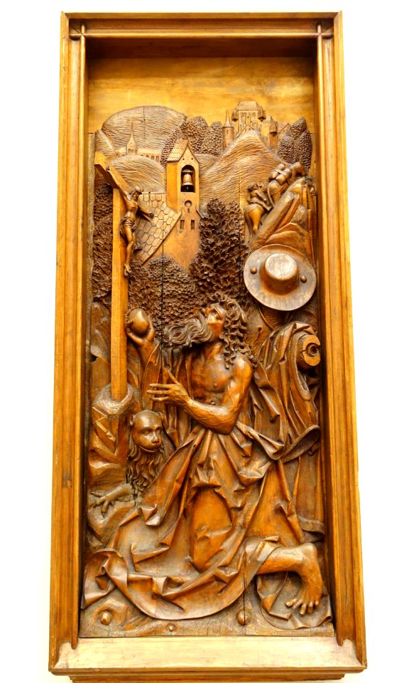St. Jerome as a Hermit and Penitent, Strasbourg, perhaps by Veit Wagner, c. 1500-1510, linden wood - Bode-Museum - DSC03315