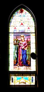 St. Mary Assumption (Dwight, Nebraska) W wall window 3