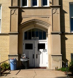 St. Mary's School (Dwight, Nebraska) S entrance 1