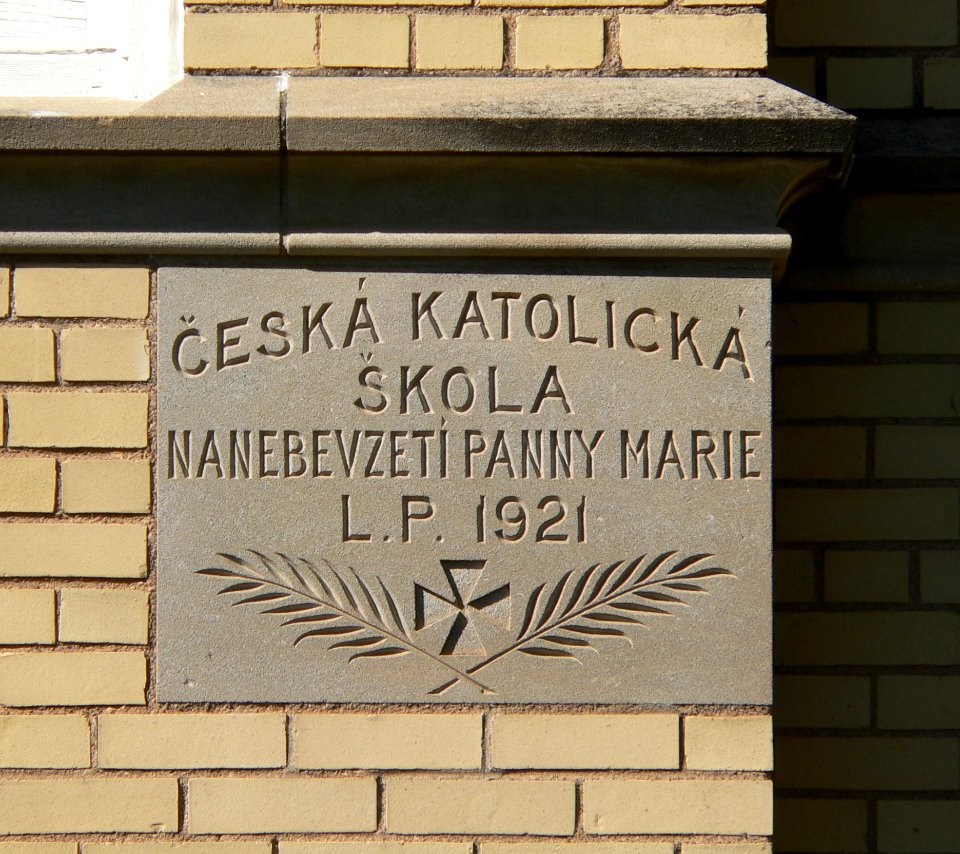 St. Mary's School (Dwight, Nebraska) cornerstone