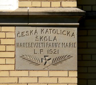 St. Mary's School (Dwight, Nebraska) cornerstone