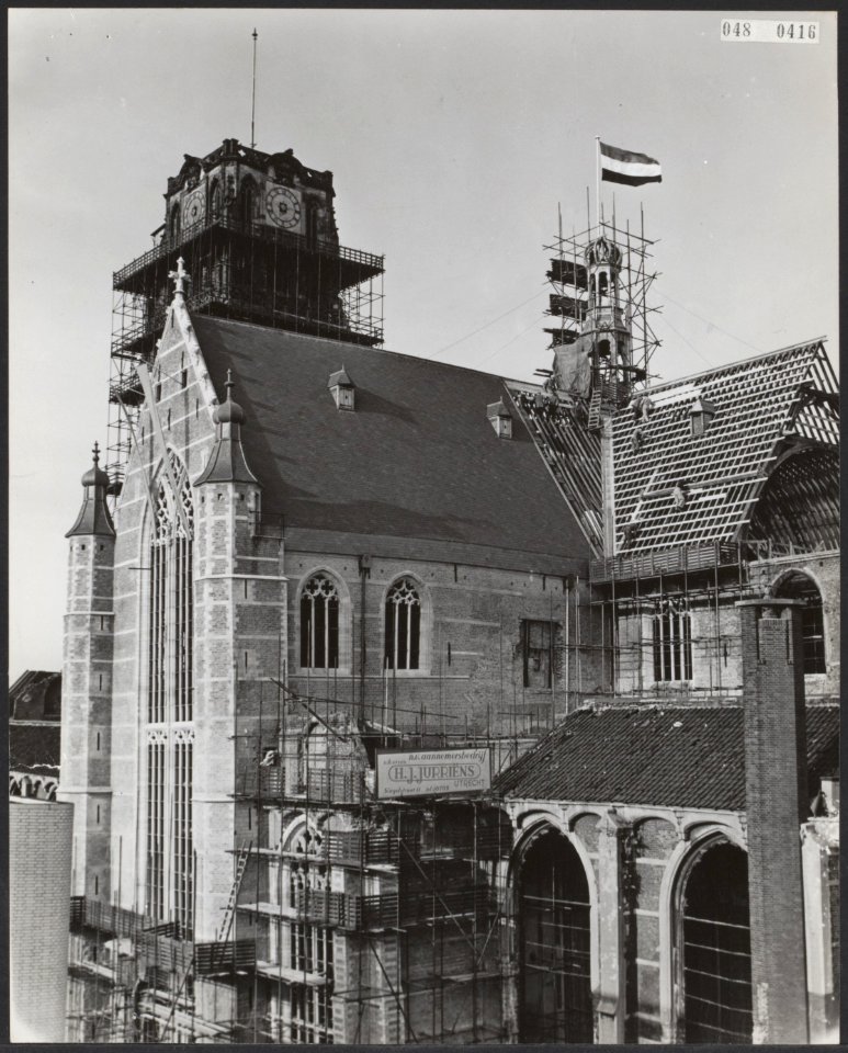 St. Laurenskerk te Rotterdam wordt gerestaureerd, Bestanddeelnr 048-0416