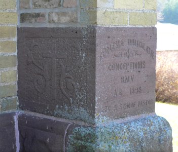 St. Helena Immaculate Conception cornerstone