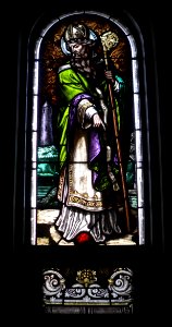 St. Leonard church (Madison, Nebraska) NNW window Patrick