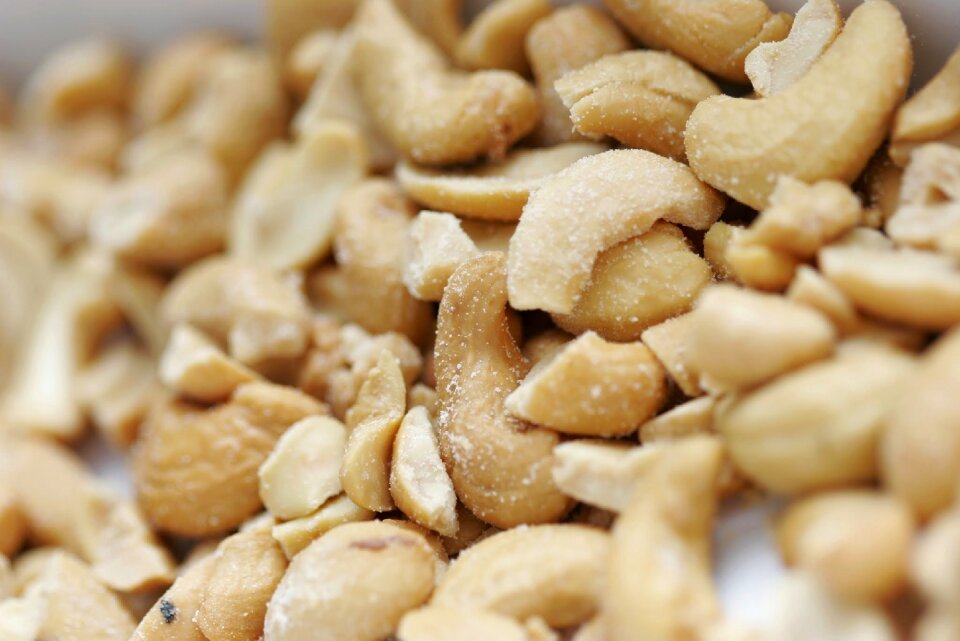 Cashew nuts nuts closeup