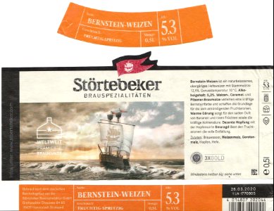 Störtebeker Braumanufaktur GmbH - Bernstein-Weizen