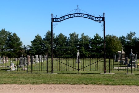 St. Martin Cemetery (Clay Co, NE) gate Czech