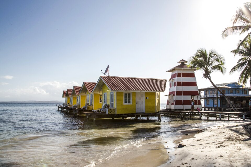 Beach lighthouse wooden