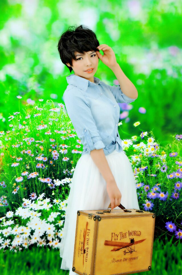 Beauty tutu short hair