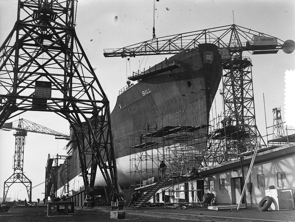 Ss. Bill op helling bij NDSM Amsterdam, Bestanddeelnr 904-9441