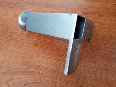 Square stainless steel furniture leg - D photo