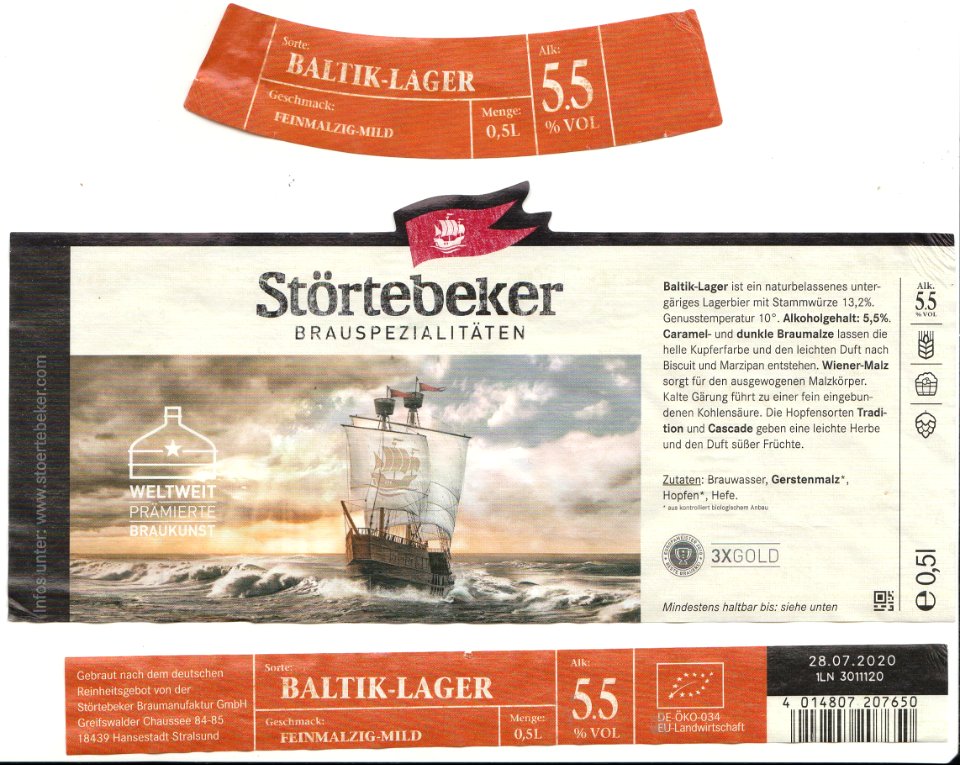 Störtebeker Braumanufaktur - Störtebeker Baltik Lager