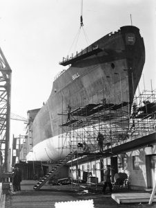 Ss. Bill op helling bij NDSM Amsterdam, Bestanddeelnr 904-9446
