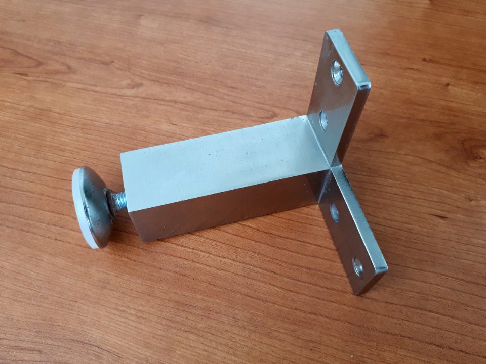Square stainless steel furniture leg - C