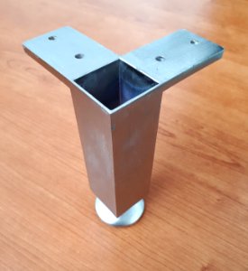 Square stainless steel furniture leg - E