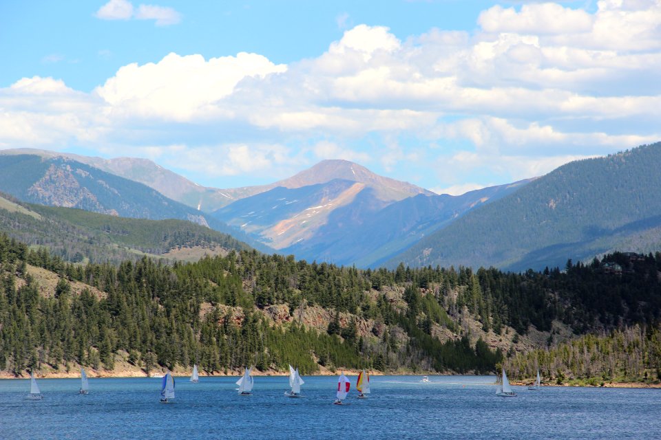Square Top Mountain viewed from Dillon Reservoir, July 2016