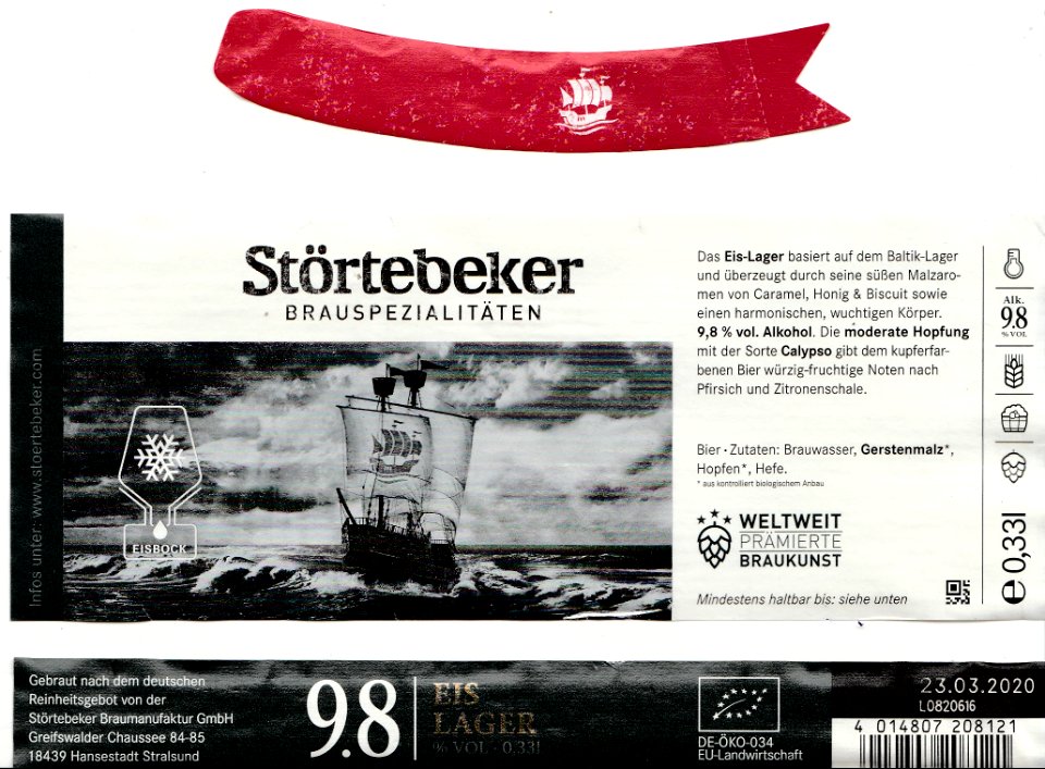Störtebeker Braumanufaktur - Störtebeker Eis Lager