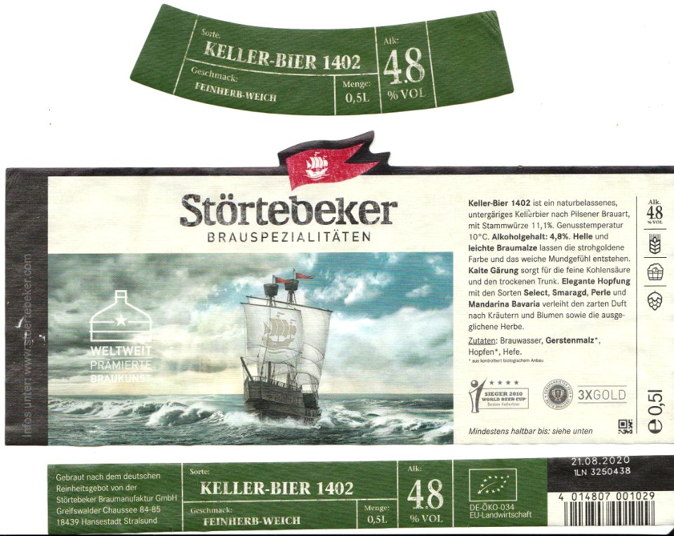 Störtebeker Braumanufaktur - Keller-Bier 1402