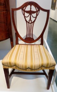 Square-back chair, New York, c. 1800, mahogany, Honolulu Museum of Art, accession 5662.2 photo