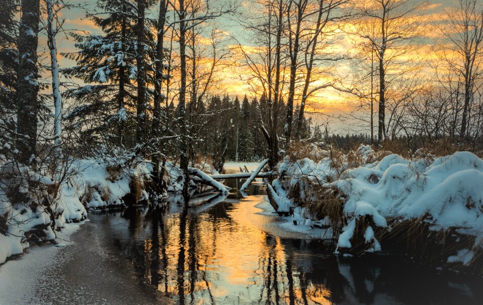 Adventure winter landscape colors