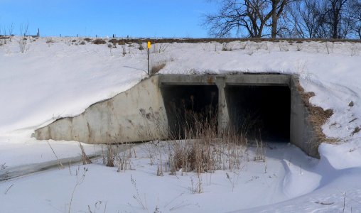 Spring Creek bridge, 458 Ave (Clay County, SD) from SW 1
