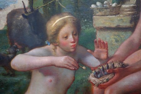 Spring (Daphnis and Chloe) by Jean-Francois Millet, detail, 1865, oil on canvas - National Museum of Western Art, Tokyo - DSC08632