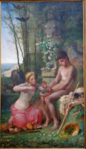 Spring (Daphnis and Chloe) by Jean-Francois Millet, 1865, oil on canvas - National Museum of Western Art, Tokyo - DSC08623