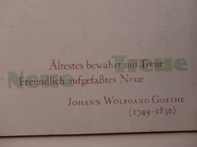 Spruch Goethe, Weimar