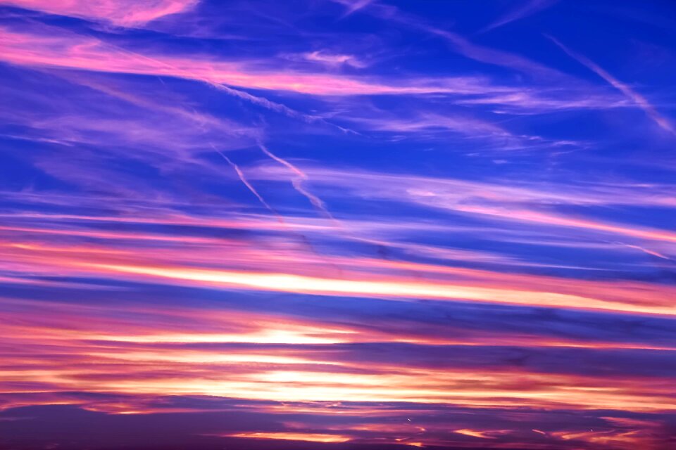 Kondenzstreifen abendstimmung evening sky