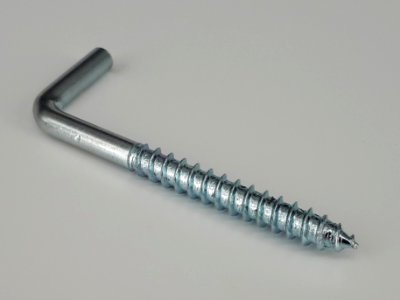 Square bend screw hook - 59 x 22 mm