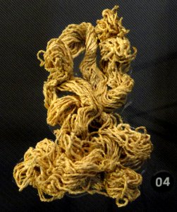 Spun cordage, 900-1100 AD, Kayenta Anasazi, Twin Cave House, Arizona, yucca fiber - Natural History Museum of Utah - DSC07359