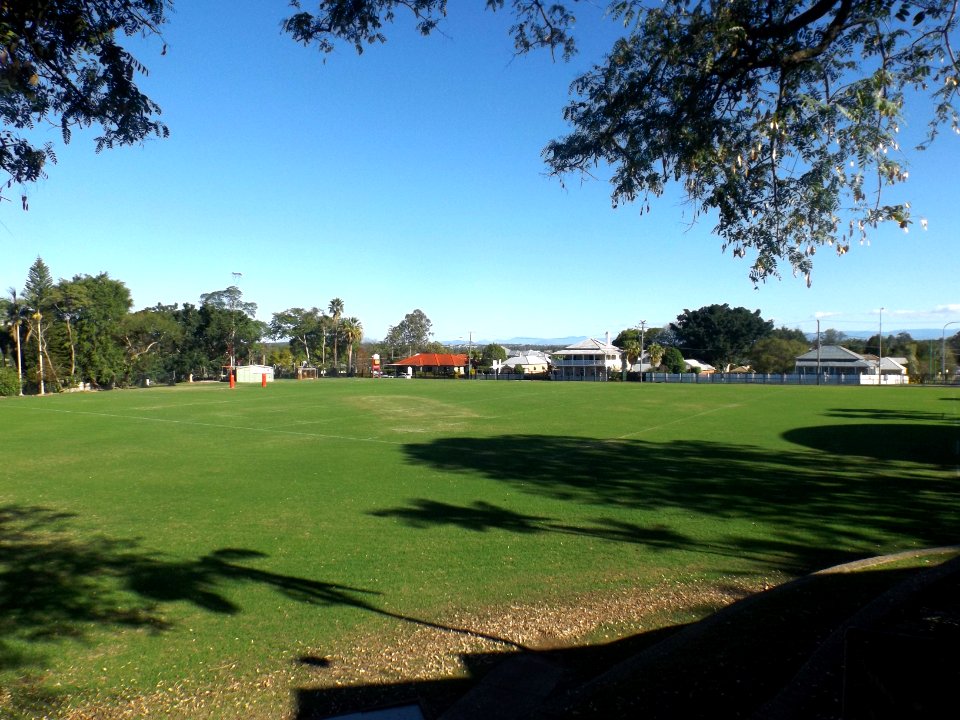Sports oval at Ipswich Grammar School in Woodend, Queensland