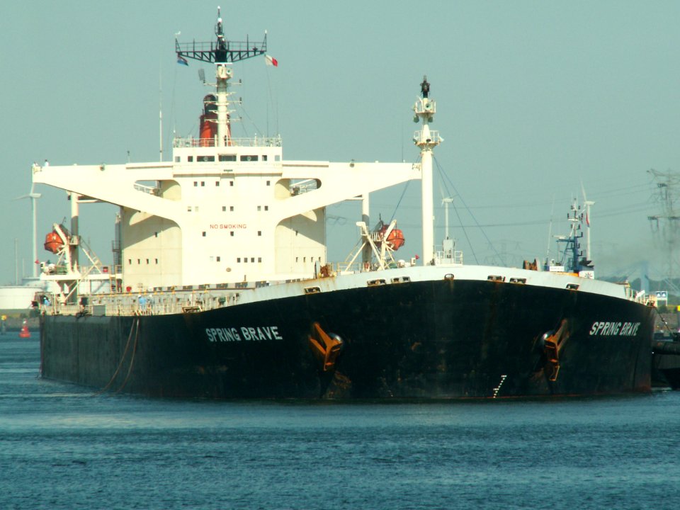 Spring Brave - IMO 9406506 - Callsign 3ENV4 - p1, Mississippi harbour, Port of Rotterdam, Holland 18-Jul-2006