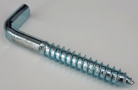 Square bend screw hook - 81 x 28 mm
