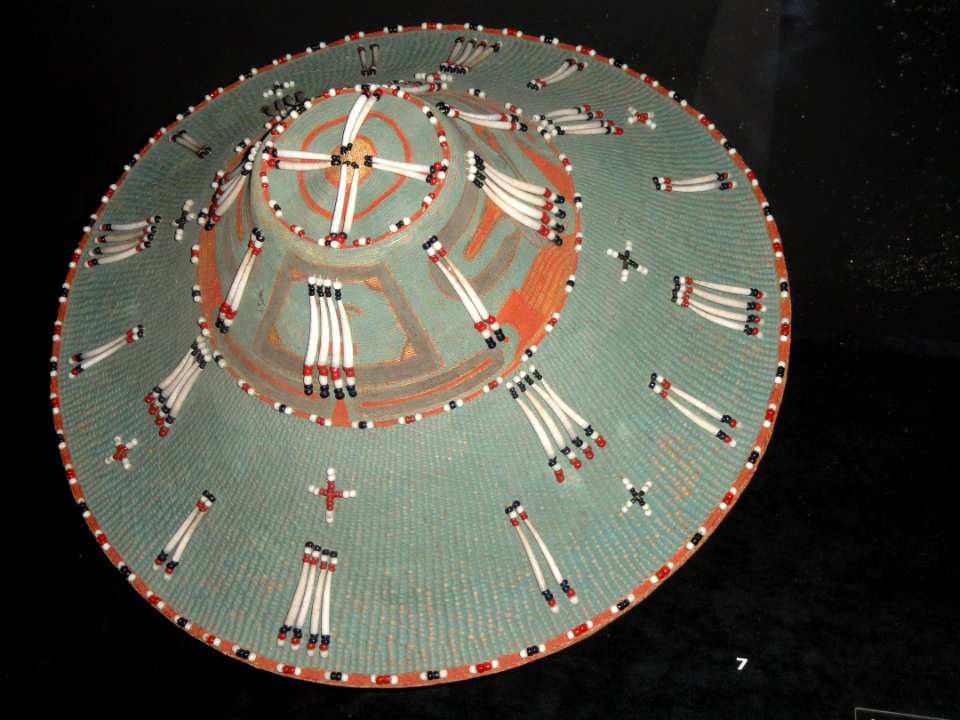 Spruce root hat, Chugash - Etholén collection, Museum of Cultures (Helsinki) - DSC04923