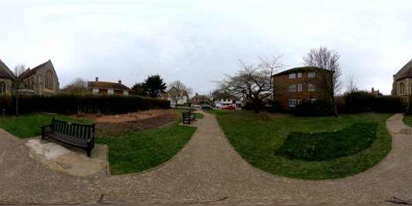 St. Barnabas' Church Gardens, Bexhill (360 panorama)