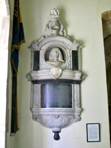 Springett memorial, St Mary, Ringmer