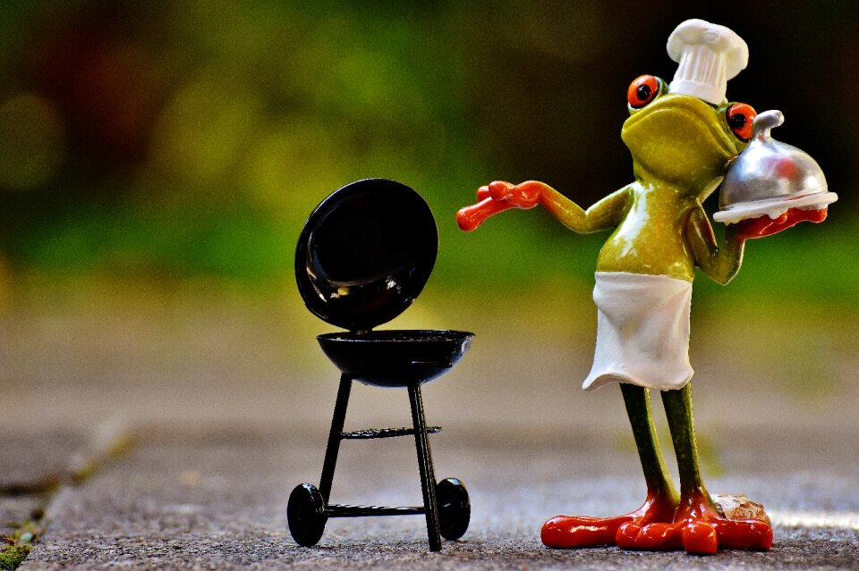 Figure funny barbecue
