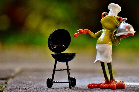 Figure funny barbecue