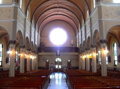 St. Anthony church (Cedar Rapids, Nebraska) interior facing S