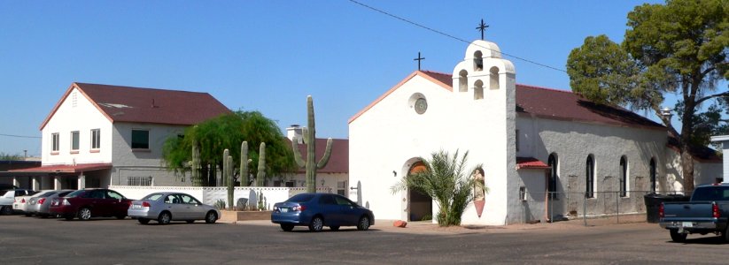 St. Anthony (Casa Grande) church and rectory from E 1