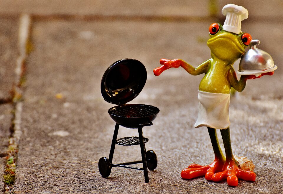 Figure funny barbecue
